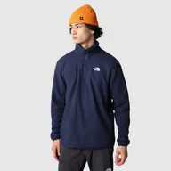 Odzież trekkingowa damska - Bluza polarowa męska The North Face 100 Glacier 1/4 Zip granatowa NF0A5IHP8K21 | WYSYŁKA W 24H | 30 DNI NA ZWROT - miniaturka - grafika 1