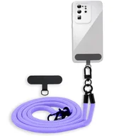 Etui i futerały do telefonów - Łańcuszek Cadorabo do telefonu Samsung Galaxy S7 EDGE w kolorze LILA - Etui na telefon komórkowy z regulowanym paskiem do zawieszenia na szyi - miniaturka - grafika 1