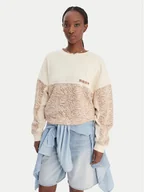 Bluzy damskie - Roxy Bluza ERJFT05040 Beżowy Relaxed Fit - miniaturka - grafika 1