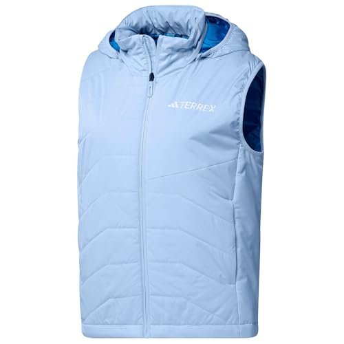 adidas dames Terrex Multi CLIMAWARM Insulated Hooded Vest, glow blue, M