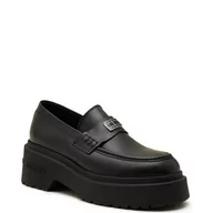 Mokasyny damskie - Tommy Jeans Skórzane mokasyny - miniaturka - grafika 1