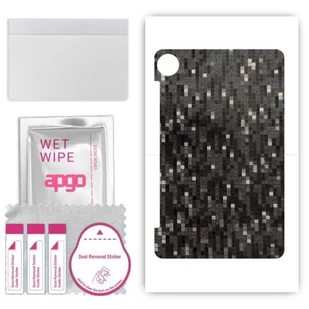 folia naklejka skórka strukturalna na TYŁ do Blackview Tab 80 - Carbon Pixel Czarny - apgo SKINS - Akcesoria do tabletów i e-booków - miniaturka - grafika 1