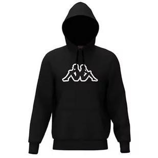 Kappa Męska bluza z kapturem Airiti, czarny/biały, M, czarny/biały, M - Bluzy męskie - miniaturka - grafika 1