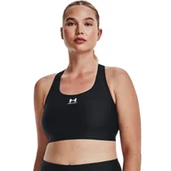 Biustonosze - Damski Stanik sportowy UNDER ARMOUR UA AUTHENTICS MID PADLESS 1373865-002 – Czarny - miniaturka - grafika 1