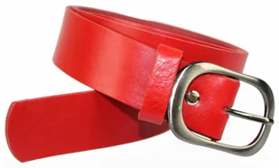 Pasek Damski Skórzany CEZ-MAR (PL) Skóra Naturalna Licowa Gładki 40 mm CZERWONY - Paski Pasek Damski Skórzany CEZ-MAR (PL) Skóra Naturalna Licowa Gładki 40 mm CZERWONY - Paski - miniaturka - grafika 4