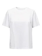 Koszulki i topy damskie - ONLY Koszulka damska ONLONLY S/S JRS NOOS Top, biała, S, biały, S - miniaturka - grafika 1