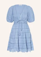 Sukienki - Pepe Jeans Sukienka Day Z Dziurkowanej Koronki blau - miniaturka - grafika 1