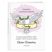 Pamiątka Pierwszej Komunii Świętej - Encyklopedia z nadrukiem dla dziewczynki na komunię - miniaturka - grafika 1