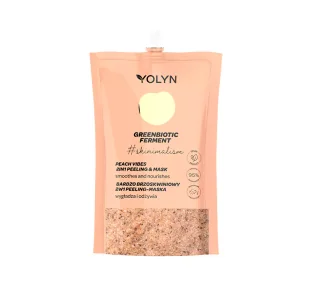 Yolyn Greenbiotic Ferment odżywczy peeling-maska do twarzy Bardzo Brzoskwiniowy 50ml - Peelingi i scruby do twarzy - miniaturka - grafika 1