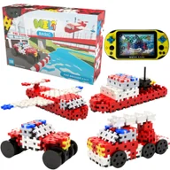 Klocki - Klocki Meli Straż Pożarna Pojazdy 4W1 Thematic Fire + Prezent Gra - miniaturka - grafika 1