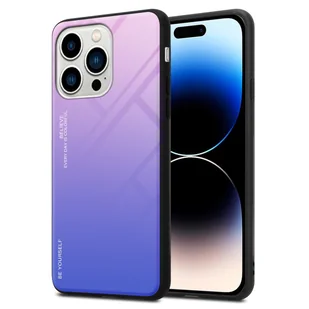 Pokrowiec Do Apple iPhone 14 PRO MAX Etui w RÓŻOWO - NIEBIESKI TPU Obudowa Case Cover Plecki Ochronny Cadorabo - Etui i futerały do telefonów - miniaturka - grafika 1