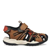 Buty dla chłopców - Sandały Geox Jr Borealis J450RB 014ME CD6N6 S Brązowy - miniaturka - grafika 1