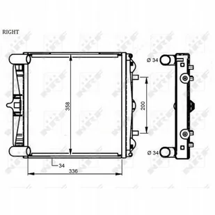 NRF Chłodnica, układ chłodzenia silnika 59131 - Chłodnice - miniaturka - grafika 1