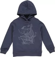 Bluzy dla chłopców - Müsli by Green Cotton Chłopięca bluza z kapturem Savannah Sweat Hoodie, niebieski (Night Blue), 116 - miniaturka - grafika 1
