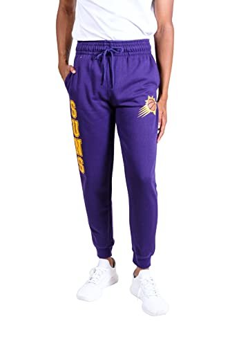 Ultra Game NBA Men's Super Soft Team Jogger Sweatpants, Phoenix Suns, Heather Gray 18, Small