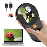 Mikroskopy i lupy - PRZENOŚNY MIKROSKOP 8*LED IPS CYFROWY OPTYCZNY KIESZONKOWY - miniaturka - grafika 1