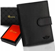 Portfele - REVERSE Skórzany portfel męski skóra naturalna antykradzieżowy ochrona RFID - miniaturka - grafika 1