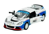 Samochody i pojazdy dla dzieci - KINSMART 2012 LOTUS EXIGE R-GT BIAŁY 1:32 BEZ PUDEŁKA KT5362 - miniaturka - grafika 1