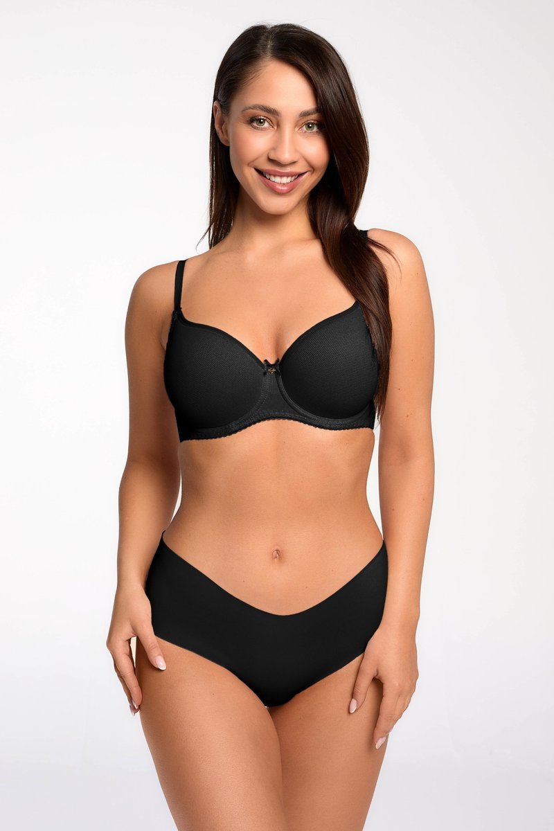 Bella Misteria Biustonosz Miękki dotyk 13 Gładki Czarny 90 E