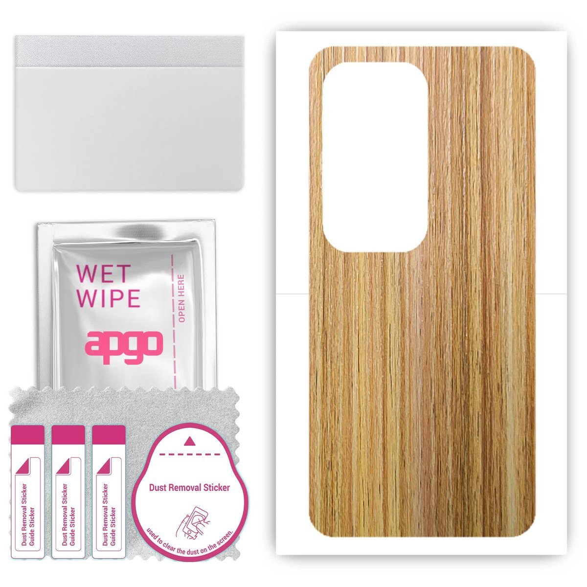 Folia naklejka skórka strukturalna na TYŁ do Oppo Reno11 A - Drewno Dąb Miodowy - apgo SKINS