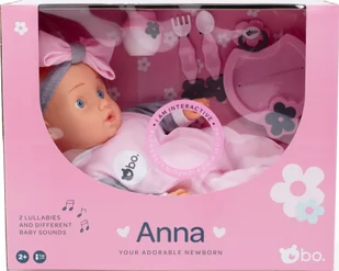 Jakks Pacific bo. Interactive baby doll Anna, 42 cm - Lalki dla dziewczynek - miniaturka - grafika 1