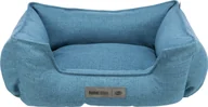 Legowiska dla psów - Trixie Legowisko Talis, dla psa/kota, niebieskie, prostokątne, 80 x 60 cm - miniaturka - grafika 1