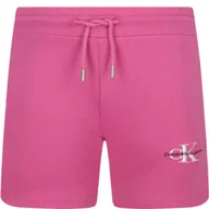 Spodnie i spodenki dla dziewczynek - CALVIN KLEIN JEANS Szorty | Regular Fit - miniaturka - grafika 1