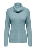 Swetry damskie - ONLY Golf w kolorze błękitnym - miniaturka - grafika 1