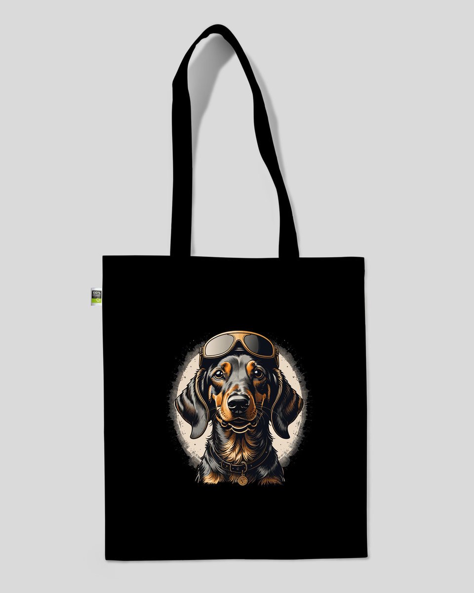 torba bawełniana na prezent na zakupy PIES JAMNIK