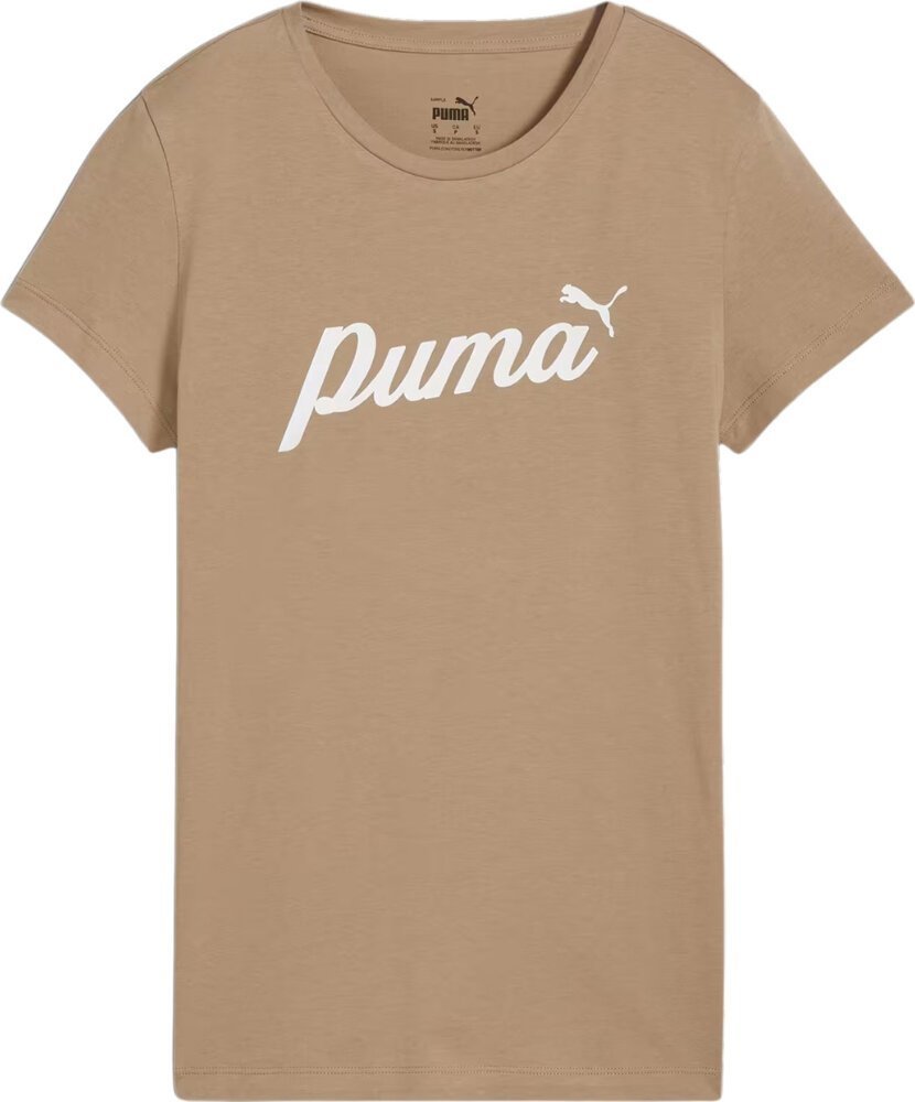 Puma Koszulka damska Puma ESS Script beżowa 679315 67 M