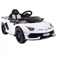 Pojazdy elektryczne dla dzieci - Import SUPER-TOYS ORYGINALNE LAMBORGHINI AVENTADOR WERSJA CARBON MIĘKKIE KOŁA MIĘKKIE SIEDZENIE SUPER JAKOŚĆ/SX2018 SX-2018-BIAŁY - miniaturka - grafika 1