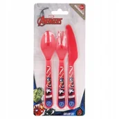 Sztućce dla dzieci - sztućce AVENGERS KAPITAN AMERYKA łyżka widelec nóż - miniaturka - grafika 1