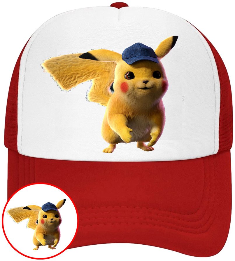 CZAPKA Z DASZKIEM POKEMON PIKACHU DLA DZIECI SIATKA