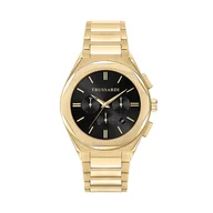 Zegarki męskie - Zegarek Trussardi R2453156001 Złoty - miniaturka - grafika 1