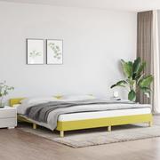 Łóżka - Lumarko Rama łóżka z zagłówkiem, zielona, 200x200 cm, obita tkaniną - miniaturka - grafika 1
