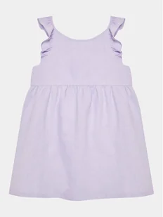 United Colors Of Benetton Sukienka codzienna 4BE7GV00Q Fioletowy Regular Fit - Sukienki i spódniczki dla dziewczynek - miniaturka - grafika 1