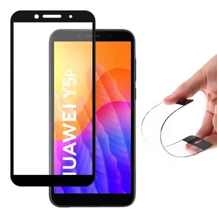 Wozinsky Full Cover Flexi Nano folia szklana szkło hartowane z ramką Huawei Y5p czarny - Szkła hartowane na telefon - miniaturka - grafika 2