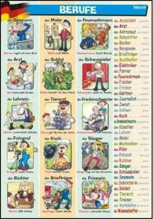 Plansza Edukacyjna Niemiecki. Berufe - Książki do nauki języka niemieckiego - miniaturka - grafika 1
