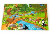 Magnesy - Układanka magnetyczna Magnes Las Puzzle - miniaturka - grafika 1