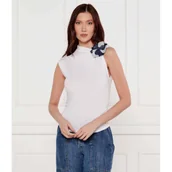 Bluzki damskie - GUESS Bluzka ARIANE 3D | Slim Fit - miniaturka - grafika 1