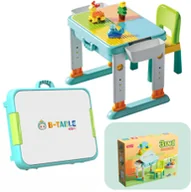 Klocki - Klocki konstrukcyjne stolik z krzeseÅkiem zawiera 55 elementÃ³w - miniaturka - grafika 1