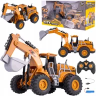 Zabawki zdalnie sterowane - ZDALNIE STEROWANA KOPARKA RC SPYCHACZ POJAZD BUDOWLANY PILOT 613-2S - miniaturka - grafika 1