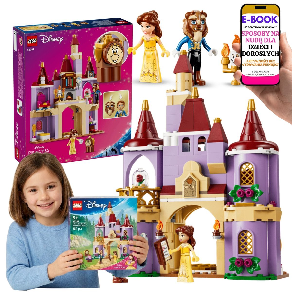 LEGO Disney Piękna i Bestia Zaczarowany Zamek Prezent + E-BOOK-3