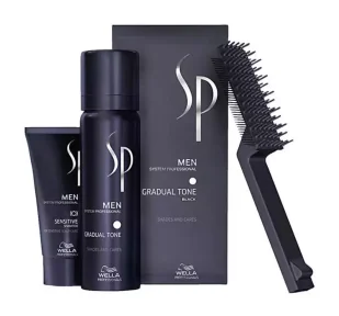 Wella SP SP Men Gradual Tone Pigment Mousse Black Pianka przywracająca czarny kolor 60ml - Kosmetyki do stylizacji włosów - miniaturka - grafika 1