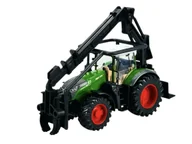 Samochody i pojazdy dla dzieci - BBURAGO TRAKTOR FENDT 1050 VARIO 10cm Z ŁADOWARKĄ DO DREWNA 31670 - miniaturka - grafika 1