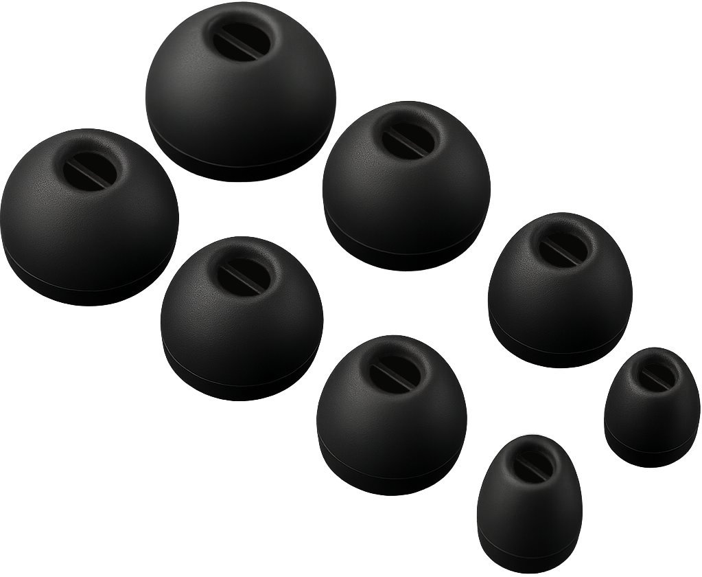WKŁADKI GUMKI NAKŁADKI YIVO 4MM DO AKG N30 N40 N5005 AUDIO-TECHNICA BOSE CREATIVE HARMAN KARDON JBL T110 T115 T210 T230NC TWS LIVE PRO+ TUNE BEAM JVC SAMSUNG SKULLCANDY SONY WF-1000X