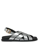 Sandały damskie - Geox Sandały D Adelash D55YWA 000CF C1007 Srebrny - miniaturka - grafika 1