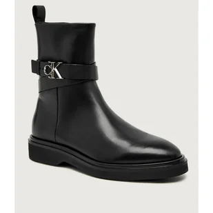 Calvin Klein Skórzane botki - Botki damskie - miniaturka - grafika 1