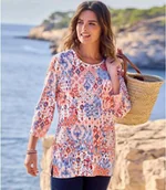 Koszulki i topy damskie - Fantazyjna, lejąca tunika Kobieta Atlas For Men - Kolor : Motywy - Rozmiar : 36/38 - miniaturka - grafika 1