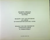 Książki o kulturze i sztuce - Kraków i okolice Album widoków XIX wiek - miniaturka - grafika 1